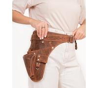 Garden Florist Tool Belt for Men | Leather Tool Belt for Women | Handmade Belt for Gardener, Electrician, and Carpenter | Leather Florist Belt (Brown CrazyHorse) (Brown crazy-horse, one size)