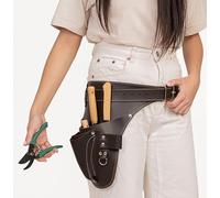 Garden Florist Tool Belt for Men | Leather Tool Belt for Women | Handmade Tool Belt Gardener, Electrician, Carpenter | Leather Florist Tool Belt | Belts for Construction (Brown Full Grain)