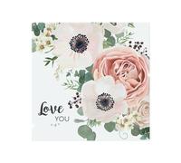 Garden Flower Pink Peach Rose White Anemone Splash Back Benjamin Tate Design Natural One Size