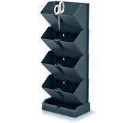 Vertical Standing Garden Flower Pots Cascade Balcony Anthracite Plant Wall