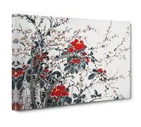 Garden Flowers Vol.10 By Chen Daofu Canvas Print | Gallery Wrapped 30mm Frame Wall Art | 20x14 inches | Ready to Hang | Asian Floral Picture | Living Room Bedroom Lounge Office