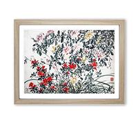Garden Flowers Vol.12 By Chen Daofu Asian Japanese Framed Print | A3 Oak Framed Wall Art | Ready to Hang | Asian Floral Picture | Living Room Bedroom Lounge Office