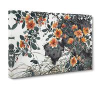 Garden Flowers Vol.13 By Chen Daofu Canvas Print | Gallery Wrapped 30mm Frame Wall Art | 20x14 inches | Ready to Hang | Asian Floral Picture | Living Room Bedroom Lounge Office