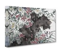 Garden Flowers Vol.2 By Chen Daofu Canvas Print | Gallery Wrapped 30mm Frame Wall Art | 30x20 inches | Ready to Hang | Asian Floral Picture | Living Room Bedroom Lounge Office