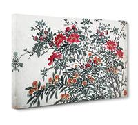 Garden Flowers Vol.5 By Chen Daofu Canvas Print | Gallery Wrapped 30mm Frame Wall Art | 30x20 inches | Ready to Hang | Asian Floral Picture | Living Room Bedroom Lounge Office