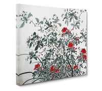 Garden Flowers Vol.6 by Chen Daofu Canvas Print | Gallery Wrapped 30mm Frame Wall Art | 14x14 inches | Ready to Hang | Modern Floral Picture | Living Room Bedroom Lounge Office