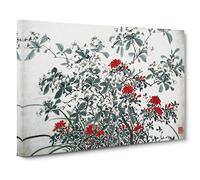 Garden Flowers Vol.6 by Chen Daofu Painting Canvas Print | Gallery Wrapped 30mm Frame Wall Art | 30x20 inches | Ready to Hang | Contemporary Floral Picture | Living Room Bedroom Lounge Office