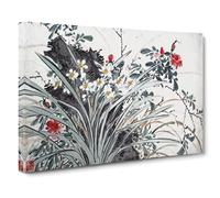 Garden Flowers Vol.8 By Chen Daofu Canvas Print | Gallery Wrapped 30mm Frame Wall Art | 24x16 inches | Ready to Hang | Asian Floral Picture | Living Room Bedroom Lounge Office