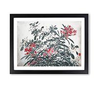 Garden Flowers Vol.9 By Chen Daofu Asian Japanese Framed Print | A3 Black Framed Wall Art | Ready to Hang | Asian Floral Picture | Living Room Bedroom Lounge Office