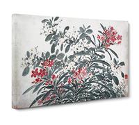 Garden Flowers Vol.9 By Chen Daofu Canvas Print | Gallery Wrapped 30mm Frame Wall Art | 20x14 inches | Ready to Hang | Asian Floral Picture | Living Room Bedroom Lounge Office