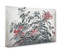 Garden Flowers Vol.9 by Chen Daofu Painting Canvas Print | Gallery Wrapped 30mm Frame Wall Art | 30x20 inches | Ready to Hang | Contemporary Floral Picture | Living Room Bedroom Lounge Office