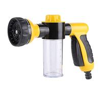 Garden Foam Water Spraye, High Pressure Washing Tool Set - Car Water Gun Cleaning Tool for Watering Plants, Lawn, Patio, Car Wash, Floor Cleaning, Showering Pet, Yellow
