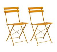 Garden Folding Chair Folding 2 pcs Metal Garden Chair Terrace Seating vidaXL