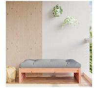 Garden footstool 120x80 cm Solid pinewood slatted frame Natural Douglas Beige UK