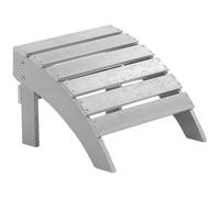 Beliani Garden Footstool ADIRONDACK Light Grey, Grey