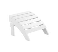 Beliani Garden Footstool Adirondack White