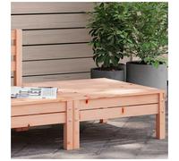 Garden footstool Natural Douglas solid pine 63.5x63.5x62.5cm slatted modular