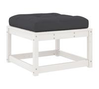 Garden Footstool Ottoman Footrest Outdoor Stool Seat Solid Wood Pine vidaXL