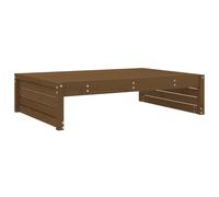 Garden Footstool Ottoman Footrest Stool Honey Brown Solid Wood Pine vidaXL