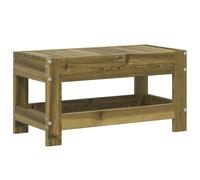 Garden Footstool Outdoor Ottoman Footrest Impregnated Wood Pine vidaXL