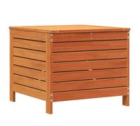 Garden Footstool Outdoor Ottoman Footrest Wax Brown Solid Wood Pine vidaXL