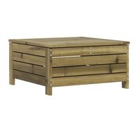 Garden Footstool with Cushion Ottoman Footrest Impregnated Wood Pine vidaXL