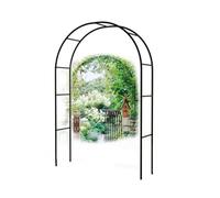 Garden for Climbing Plants, Wrought Iron Glory Arch with Base, Wedding Decoration, Green, 80x200x40cm - Enhance Your Outdoor Space