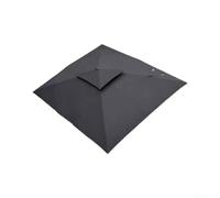 Garden for parasol 2.5m Square Patio Umbrella with Crank Handle UV Protection Water Polyester Canopy for Outdoor Dining(black 2.5 * 2.5m)
