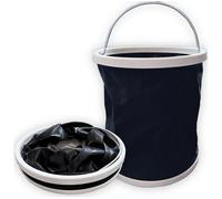 GARDEN FORCE Jet Hawk 11 litre Collapsible Bucket - Black, Black