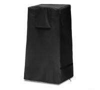 Garden Fountain Cover Waterproof 600D Ox, Fabric Protective Dust Guard, for Stacked Stone Cascading Bowl Outdoor Winter Protection 46.5x46.5x84cm(600D black)
