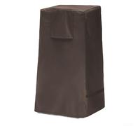 Garden Fountain Cover Waterproof 600D Ox, Fabric Protective Dust Guard, for Stacked Stone Cascading Bowl Outdoor Winter Protection 46.5x46.5x84cm(420D brown)