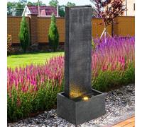Garden Fountain Wall Water Feature Outdoor Powered Waterfall LED Fountain Big