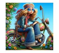 Garden Freedom Girl 1000 Piece Jigsaw Puzzles for Adults, Colourful, Fun, Challenging and Brainteasing Adults jigsaw puzzles 1000 Pieces, Beautiful Decoration Puzzle