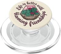 Garden Friends Women Cute Succulent Terrarium Spring PopSockets PopGrip for MagSafe