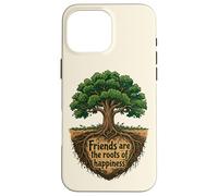 Garden Friends Women Retro Tree Roots Heart Spring Case for iPhone 16 Pro Max