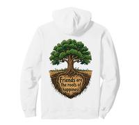 Garden Friends Women Retro Tree Roots Heart Spring Pullover Hoodie
