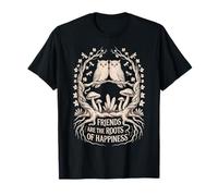 Garden Friends Women Vintage Owl Roots Mushroom Spring T-Shirt