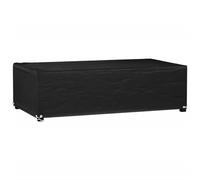 vidaXL Garden Furniture Cover 8 Eyelets 125x70x35 cm Rectangular, Black
