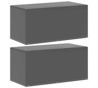 Garden furniture cover Black 160x80x75 cm PE with 8 aluminium eyelets tearproof