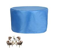 Garden Furniture Cover Round 203×61cm UV Resistant Waterproof Polyester Protective Cover for Outdoor Patio FurnitureWeatherproof Shield Outdoor Protection