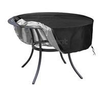 Garden Furniture Cover Waterproof Outdoor Round Table Sunscreen Rainproof Protective Dustproof 210D Oxford Cloth For Outdoor Table Chairs(142x68cm)
