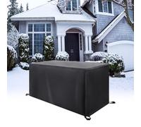 Garden Furniture Covers 145x75x35cm/LxWxH Heavy Duty Outdoor Table Covers Waterproof, Patio Rattan Furniture Covers Garden Chair Covers Bench Covers Waterproof Windproof UV Safe