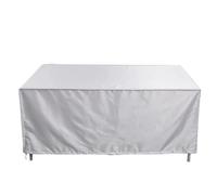 Garden Furniture Covers Waterproof 1 Piece Garden Furniture Cover Waterproof And Windproof 210D Oxford Cloth Protective Cover For Garden Table(Sliver,160x160x80)