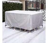 Garden Furniture Covers Waterproof 120x80x110cm/LxWxH Garden Outdoor Table Cover Heavy Duty Oxford Fabric for Furniture Sets Patio Table and Chair Cover Rectangular