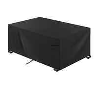 Garden furniture covers waterproof 210x100x95cm black 420D Heavy Duty Oxford Fabric Windproof Snow-proof Anti-UV Upgraded Tear-Resistant with 4 Windproof Buckles Rectangular garden furniture cover