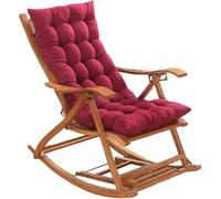 Garden Furniture Cushion Backrest Cushion for Chaise Lounge Outdoor Living Room Sun Lounger Rocking Chair Relaxing Mat(Rose pink,47x19inch/120x48cm)