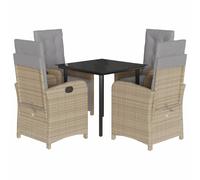 Garden Furniture Dining Set Seating Group Garden Set Bistro Set Poly Rattan vida