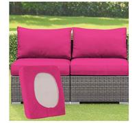 Garden Furniture Seat Covers Stretchable Sofa Cushion Covers 1/2/3 Pieces Rattan Cushion Cases Polyester Replacement Covers for Patio Chairs Outdoor Decor