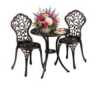 Garden furniture set Lightweight Weatherproof Garden table set Bronze finish