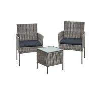 Garden Furniture Set with Coffee Table, Grey